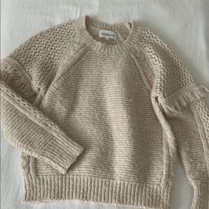 Heartloom Textured Cream Sweater S